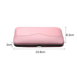 esowemsn 1PC Pink PU Leather Tweezers Storage Bag Empty Small Tweezers Case Container for Eyelash Extension Tweezer Organizer Case Eyelash Eyeliner Makeup Tool Accessories
