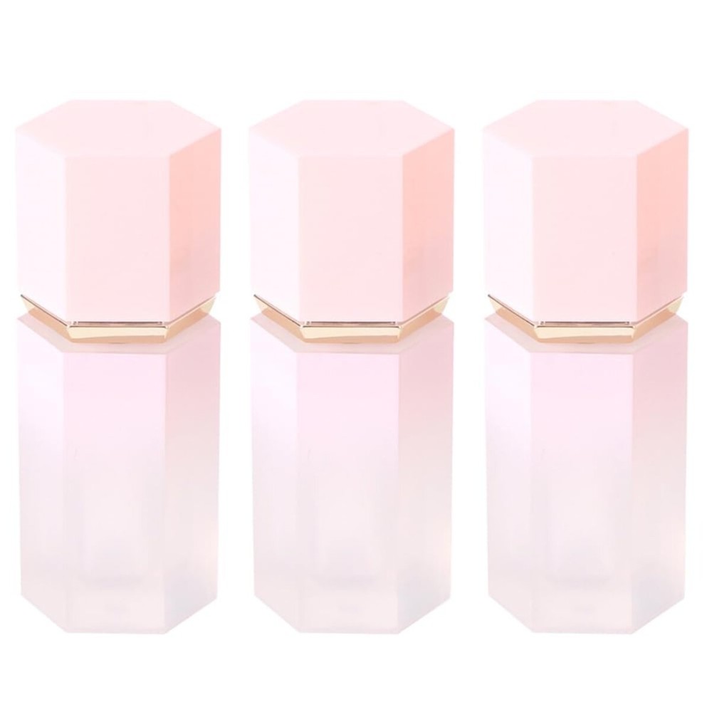 3 Pcs 7ml Liquid Blush Bottles Pink Plastic Lip Glaze Tubes Empty Refillable Lip Balm Vials Makeup Liquid Lipstick Containers for DIY Cosmetic Makeup Liquid Blush Samples