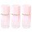 3 Pcs 7ml Liquid Blush Bottles Pink Plastic Lip Glaze Tubes Empty Refillable Lip Balm Vials Makeup Liquid Lipstick Containers for DIY Cosmetic Makeup Liquid Blush Samples