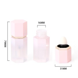 3 Pcs 7ml Liquid Blush Bottles Pink Plastic Lip Glaze Tubes Empty Refillable Lip Balm Vials Makeup Liquid Lipstick Containers for DIY Cosmetic Makeup Liquid Blush Samples