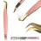 AVXIGO FIELD Boot Precision Fiber Tip Lash Tweezer for Eyelash Extensions (Baby Pink), Limited Edition - Comes with Mascara Brush, Storage Box & Tube Case