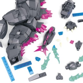 MEGA Godzilla x Kong The New Empire Building Set Action Figure Godzilla with 543 Pieces and Accessories, 8 Inches Tall, for Adult Collectors