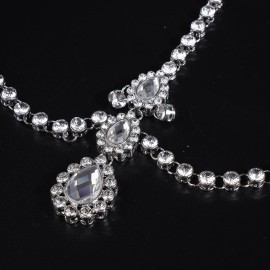 Aimimier Bohemian Crystal Head Chain Rhinestone Teardrop Forehead Chain Belly Dancer Jewelry Wedding Headpiece Prom Party Festival Hair Accessories for Women (Silver) Aimimier Bohemian Crystal Head Chain Rhinestone Teardrop Forehead Chain Belly Dancer Jewelry Wedding Headpiece Prom Party Festival Hair Accessories for Women (Silver)