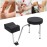 LyeXD Pedicure Stool with Footrest, Adjustable Height Pedicure Station for Nail Tech, Portable Salon Beauty Pedicure Manicure Chair for Manicurists, Pedicurists, Tattoo Artists, Black