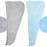 ForPro Professional Collection Premium Microfiber Hair Towel Wrap, 2-Pack Quick Drying Hair Turban for Women, 10 x 26, Cool Grey + Sky Blue