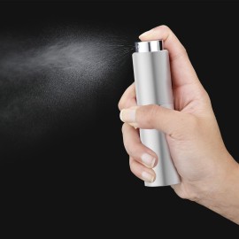 owlyee Perfume Travel Refillable Atomizer Bottle: Cologne Spray Mini for Refill - Empty Fragrance Sprayer for Men - Large Size 20ML Silver