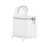 Dream On Me Montreal Portable 2-in-1 Convertible Baby Bassinet in Grey, Adjustable Canopy, Large Storage Area, Rocking Bedside Bassinet with Lockable Wheels.