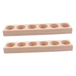 Gadpiparty 2pcs Slots and Nail Polish Display Shelf Organizer Rack Holder Stand for Home Beauty Salons and Retail Stores Functional Storage Solution for Bottles