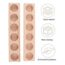 Gadpiparty 2pcs Slots and Nail Polish Display Shelf Organizer Rack Holder Stand for Home Beauty Salons and Retail Stores Functional Storage Solution for Bottles