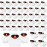 Sosation 36 Packs Mini Rubber Ducks with Sunglasses Sets 2.2 Inch Bath Squeaky Rubber Duckies Cute Float Bathtub Toys for Little One Birthday Party Favors Class Prizes Car Decor(White)