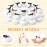 Sosation 36 Packs Mini Rubber Ducks with Sunglasses Sets 2.2 Inch Bath Squeaky Rubber Duckies Cute Float Bathtub Toys for Little One Birthday Party Favors Class Prizes Car Decor(White)