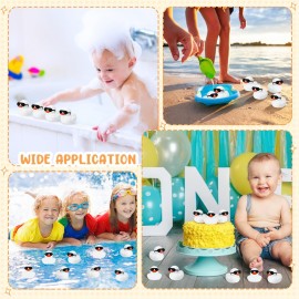 Sosation 36 Packs Mini Rubber Ducks with Sunglasses Sets 2.2 Inch Bath Squeaky Rubber Duckies Cute Float Bathtub Toys for Little One Birthday Party Favors Class Prizes Car Decor(White)