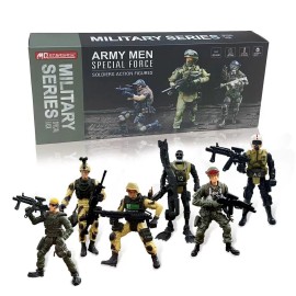 MQSTARSRISE Army Men Toy Set for Boys 4-7,Army Men Action Figure Military Toy Playset US Army Men and SWAT Team with Weapons,Military Action Figures Easter Gift for Boys Age 4-7 6-8