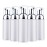 Foam Pump Bottle 60ml Lash Soap Dispenser Bottle Travel 5Pcs Empty Plasitc Refillable Mini Bottle for Hand Soap Shampoo Lash Cleanser Foam Bottle