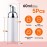 Foam Pump Bottle 60ml Lash Soap Dispenser Bottle Travel 5Pcs Empty Plasitc Refillable Mini Bottle for Hand Soap Shampoo Lash Cleanser Foam Bottle