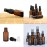 UPSTORE 6Pcs 15ml/0.5oz Amber Glass Spray Bottles Empty Refillable Fine Mist Spray Bottles Travel Size Storage Container Vials for Essential Oils Aromatherapy Perfume Cosmetic Sprays