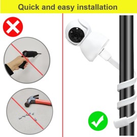 GUCHO Baby Monitor Mount for Crib, Compatible with HelloBaby HB65/HB40/HB6550/HB66/HB6339/HB6550 Pro,Infant Optics DXR-8/8 Pro,OKAIDI,Nanit Pro,Baby Monitor Flex Holder,Universal Baby Monitor Stand