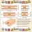 Liliful 8 Pcs Straight Wooden Tracks Expansion Train Track Adapters Connectors for Table Activity, Compatible with Railroad Set