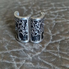 VALHALLA Opening Viking Beard Bead for Men 1pcs, Viking Hair Accessories 8x12x20mm, Tree of Life, Silver Stainless Steel Large