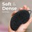 MainBasics Silicone Body Scrubber - Dual-Sided Shower & Scalp Scrubber, Gentle Silicone Loofah Alternative for Deep Clean (Black, Scalp)