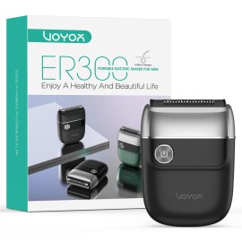 VOYOR Foil Shaver 2 in 1 Double Shavers for Men,Portable Electric Razor with Rechargeable Foil Razor Multifunction Grooming Barber Shaver IPX6 Washable Travel Shavers ER300 (Silver)