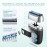 VOYOR Foil Shaver 2 in 1 Double Shavers for Men,Portable Electric Razor with Rechargeable Foil Razor Multifunction Grooming Barber Shaver IPX6 Washable Travel Shavers ER300 (Silver)