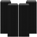 Newwiee 100 Pieces Large Black Microfiber Salon Towels Bulk 16 x 27 Inch Absorbent Hair Drying Towels Bleach Proof Hand Towels Salon Towels Set for Gym Bath Spa Shaving Shampoo Home