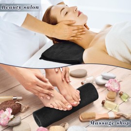 Newwiee 100 Pieces Large Black Microfiber Salon Towels Bulk 16 x 27 Inch Absorbent Hair Drying Towels Bleach Proof Hand Towels Salon Towels Set for Gym Bath Spa Shaving Shampoo Home