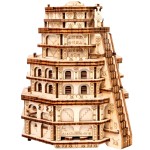 ESC WELT Quest Tower - 3D Escape Room Puzzle Box - Brain Teaser for Adults & Teens - Eco-Friendly Wooden Escape Game with Hidden Compartment