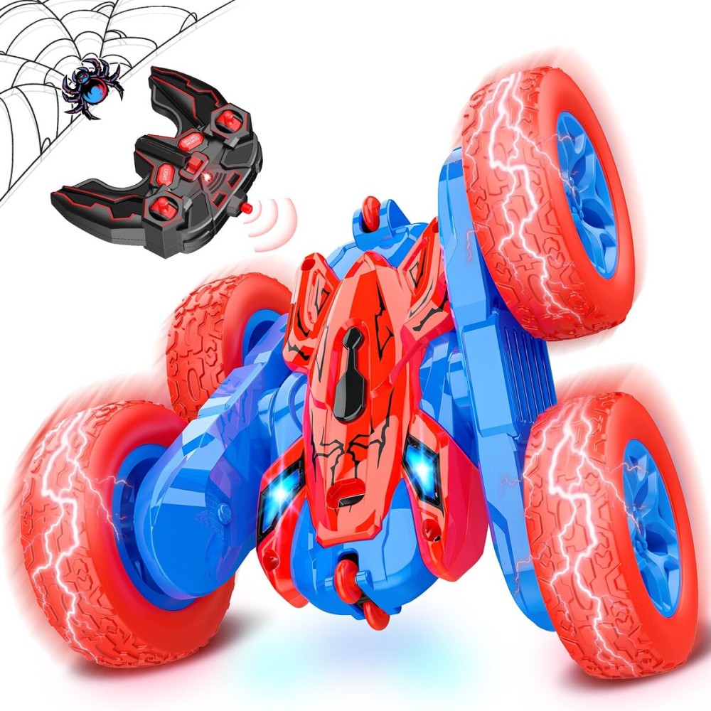 JovialToyz RC Cars Toys for Boys Ages 3-8 Kids Remote Control Stunt Car Toy Gifts for 4 5 6 7 8 9 10 Year Old Boy Girl Birthday Gift 360 Flip 4WD Car for Boys Age 4-6 5-7