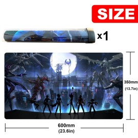 sabermaster ygo playmat Duel Mat Gaming Competition Pad Mat Card Binder Deck 23.6x13.7in