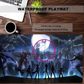 sabermaster ygo playmat Duel Mat Gaming Competition Pad Mat Card Binder Deck 23.6x13.7in