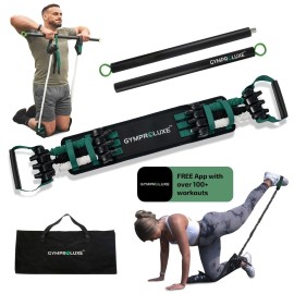 Gymproluxe Original Resistance Bands Bar Set - Exercise Band Set for Home Gym - 198 lbs Workout Band Set - Multi Gym Fitness Equipment for Home Workout