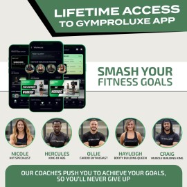 Gymproluxe Original Resistance Bands Bar Set - Exercise Band Set for Home Gym - 198 lbs Workout Band Set - Multi Gym Fitness Equipment for Home Workout