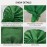 Nigerian Headtie African Head Wraps Already Made Auto Gele African Turban Cap for Party (Green)