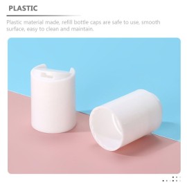 Minkissy 6pcs White Plastic Lotion Bottle Caps Replacement Dispensing Lids Pump for Shampoo Lotion Tops Shampoo Pump Head Plastic Clamshell 250ml