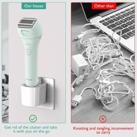 Lnauy Shaver Charger Stand Compatible with Panasonic ES-WL60-G ES-WL80-V ES2216PC ES2207P Wet Dry Electric Shaver for Women Close Curves Electric Razor Charger Base Power Supply Adapter Replacement Lnauy Shaver Charger Stand Compatible with Panasonic ES-WL60-G ES-WL80-V ES2216PC ES2207P Wet Dry Electric Shaver for Women Close Curves Electric Razor Charger Base Power Supply Adapter Replacement