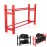 RCHUBAM Aluminum Alloy Tires Rack Wheels Tyre Storage Shelf for 1/18 TRX4M Bronco Defender 1/24 Axial SCX24 RC Car (Red)