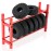 RCHUBAM Aluminum Alloy Tires Rack Wheels Tyre Storage Shelf for 1/18 TRX4M Bronco Defender 1/24 Axial SCX24 RC Car (Red)