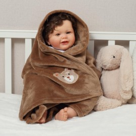 CREVENT 30\'\'X40\'\' Cute Cozy Fluffy Warm Baby Blanket for Girls Boys Infants Toddlers\' Bedding Crib Cot Stroller, Baby Shower Birthday Newborn\'s Gift - Bear