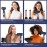 PARWIN PRO BEAUTY Air-Sonic Hair Dryer with Diffuser, HD-LED Display & 110, 000 RPM High Speed Ionic Blow Dryer, 1 1/4 Inch Left & Right Air Auto-Wrap Curlers, Prussian Blue Professional Version