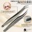 BeautyPros Lash Tweezers for Eyelash Extensions - Stainless Steel Precision Tweezers set with Dolphin Shaped and Curved Pointed Tip - Tweezers for Eyelash Extension - 2-Pack