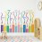 Runtoo Color Wall Corner Decals Educational Pencil Crayons Wall Stickers for Kids Room Baby Nursery Classroom Wall Decor