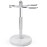 NUOYIA Razor and Brush Stand,Marble Base Razor Holder is More Stable,the Base Will Not Rust and the Fitted Protective Spacer Protects Your Countertop.Better Decoration as a Gift(White)