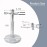 NUOYIA Razor and Brush Stand,Marble Base Razor Holder is More Stable,the Base Will Not Rust and the Fitted Protective Spacer Protects Your Countertop.Better Decoration as a Gift(White)