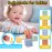 Baby Toys 0-6-12 Months,Montessori Toys for babise 0-6-12-18 Months,Incl Pull String Toy & Shape Sorter & Stacking Building Block & Manhattan ball & Baby Blocksmontessori baby toys for 1 + year