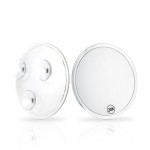 Sanmeizu Magnifying Mirror Makeup Mirror, Three Suction Cups, Magnifying Mirror Suction Cup, 6.4inches(Clear), Portable Makeup Mirror with Magnification for Bathroom or Travel (20X)