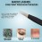 HADIZ Pointed Fiber Tip Tweezer Diamond Print Precision for Women and Men Eyebrow Facial Hair Eyelash Extension Tweezers Ingrown Hair Removal Blackhead Remover Tool (black)