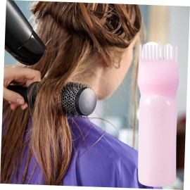 Beatifufu 3pcs Hair Kit for Hair Splat Hair Dye Hair Dye Applicator Bottle with Comb Hair Coloring Bottle Applicator Medicine Bottle Rinse Bottle Brush Hair Care Hair Dryer