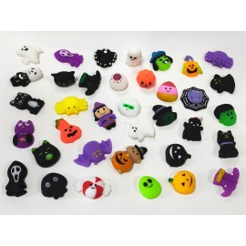 36 Pack Halloween Mochi Squishy,Halloween Party Favors,Classroom prizes,Goody Bag Stuffers,Basket Filler